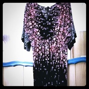 East Adeline kimono long dress 2x